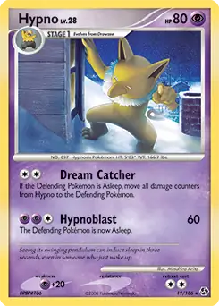 Hypno Pokemon card from Great Encounters