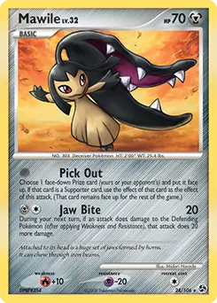 Mawile Pokemon card from Great Encounters