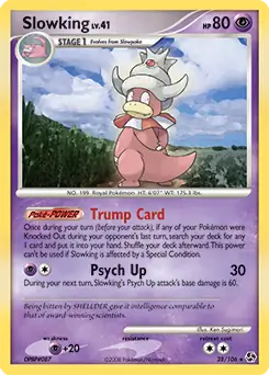 Slowking Pokemon card from Great Encounters