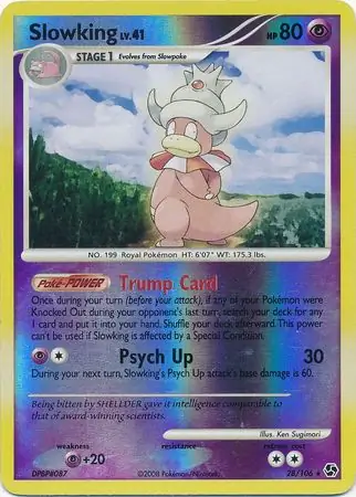 Slowking Reverse Holo Pokemon card from Great Encounters