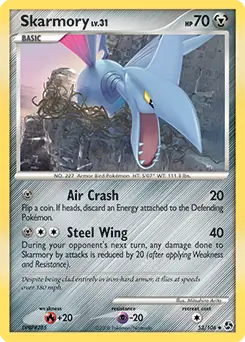 Skarmory Pokemon card from Great Encounters