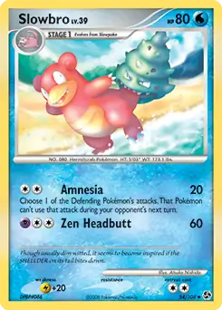 Slowbro Pokemon card from Great Encounters