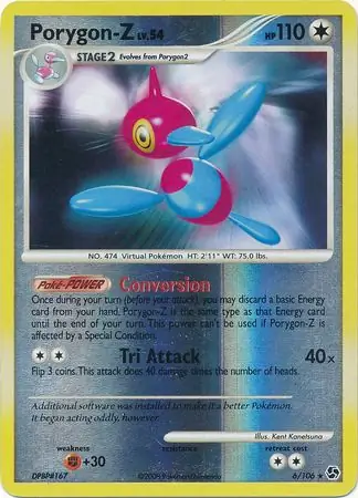 Porygon-Z Reverse Holo Pokemon card from Great Encounters