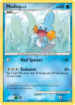 Mudkip Pokemon card from Great Encounters