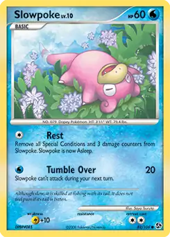 Slowpoke Pokemon card from Great Encounters