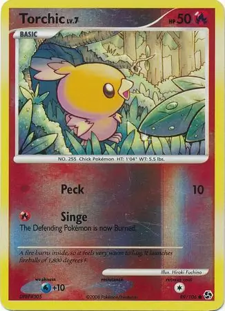 Torchic Reverse Holo Pokemon card from Great Encounters