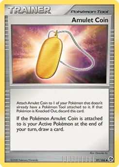Amulet Coin Pokemon card from Great Encounters