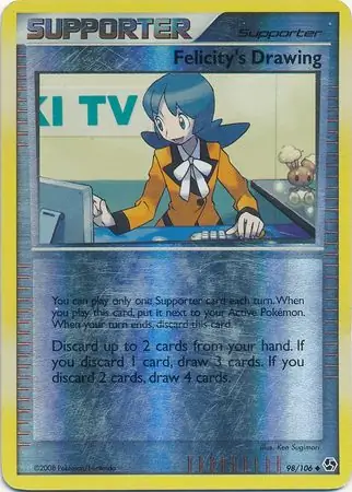 Felicity's Drawing Reverse Holo Pokemon card from Great Encounters