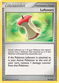 Leftovers Pokemon card from Great Encounters