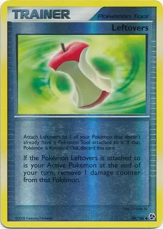 Leftovers Reverse Holo Pokemon card from Great Encounters