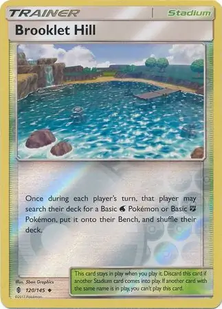 Brooklet Hill Reverse Holo Pokemon card from Guardians Rising