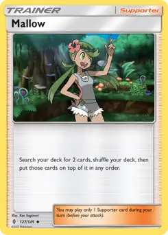 Mallow Pokemon card from Guardians Rising