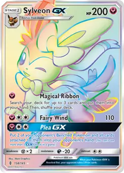 Sylveon GX Secret Pokemon card from Guardians Rising