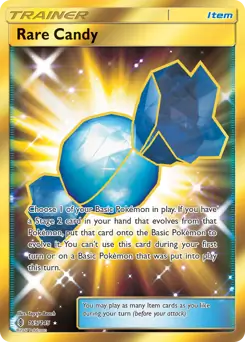 Rare Candy Secret Pokemon card from Guardians Rising