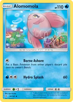 Alomomola Pokemon card from Guardians Rising