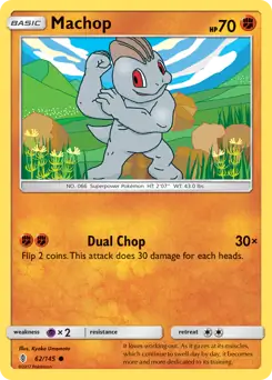 Machop Pokemon card from Guardians Rising