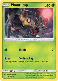 Phantump Pokemon card from Guardians Rising