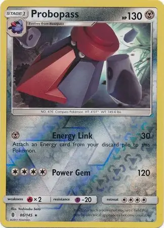 Probopass Reverse Holo Pokemon card from Guardians Rising