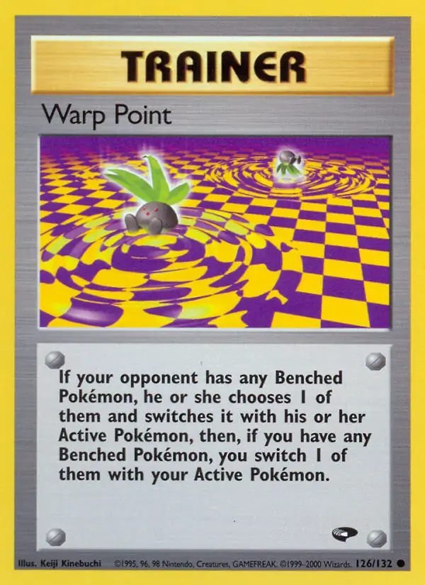 Warp Point Pokemon card from Gym Challenge