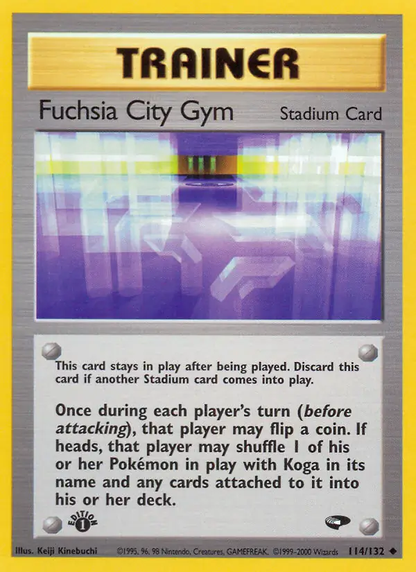 Fuchsia City Gym Pokemon card from Gym Challenge 1st Edition