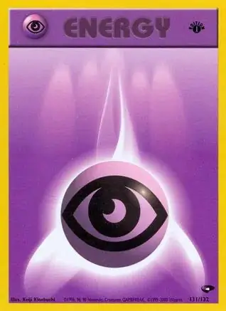 Psychic Energy Pokemon card from Gym Challenge 1st Edition