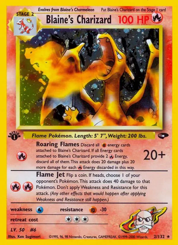 Blaine's Charizard Holo