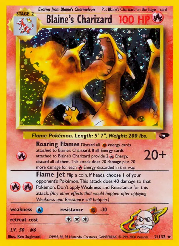 Blaine's Charizard Holo
