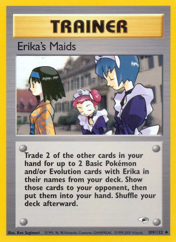 Erika's Maids Pokemon card from Gym Heroes