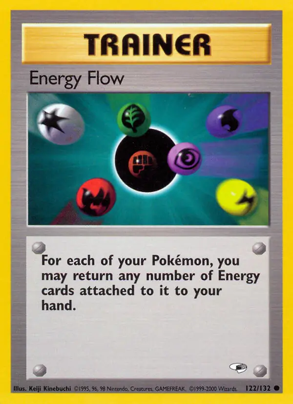 Energy Flow Pokemon card from Gym Heroes