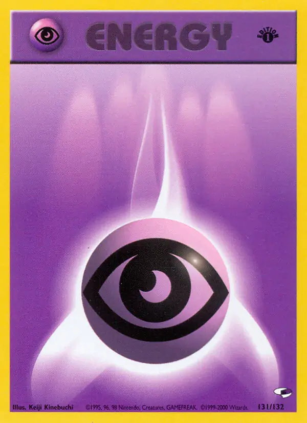 Psychic Energy Pokemon card from Gym Heroes 1st Edition