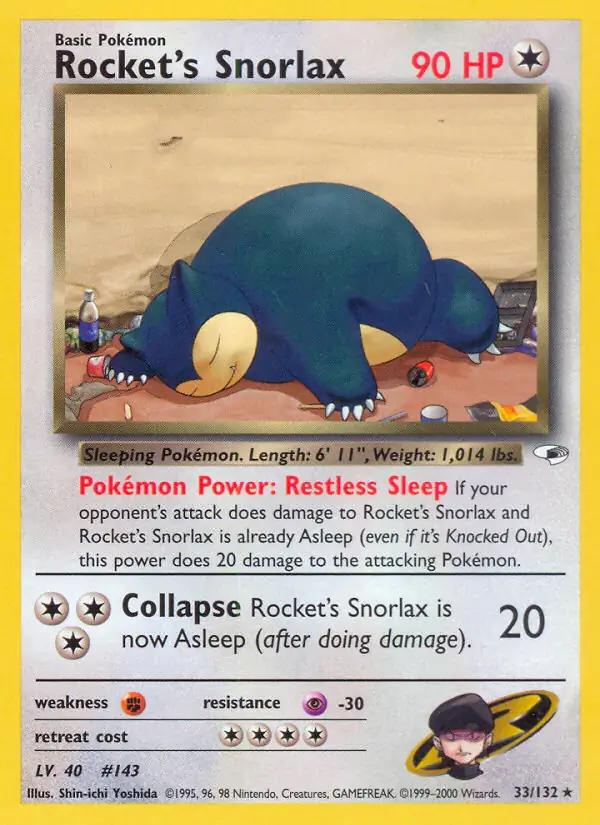 Rocket's Snorlax Holo