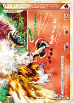 Ho-Oh Legend Bottom Pokemon card from HeartGold SoulSilver