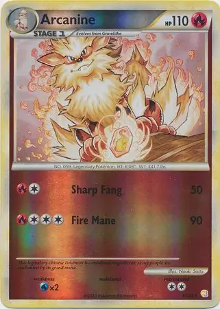 Arcanine Reverse Holo