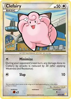 Clefairy Pokemon card from HeartGold SoulSilver
