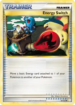 Energy Switch Pokemon card from HeartGold SoulSilver