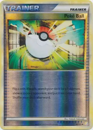 Poke Ball Reverse Holo Pokemon card from HeartGold SoulSilver