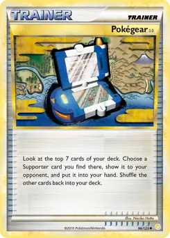 Pokegear 3.0 Pokemon card from HeartGold SoulSilver