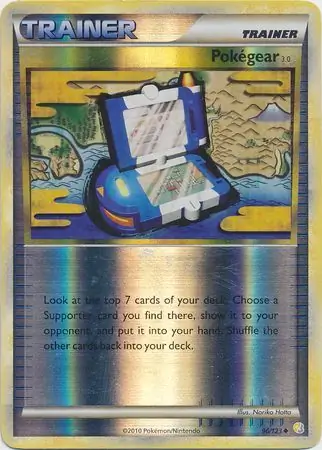 Pokegear 3.0 Reverse Holo Pokemon card from HeartGold SoulSilver