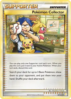 Pokemon Collector Pokemon card from HeartGold SoulSilver
