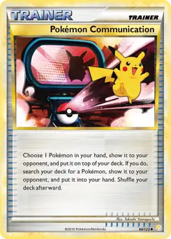 Pokemon Communication Pokemon card from HeartGold SoulSilver