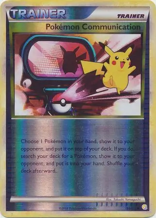 Pokemon Communication Reverse Holo