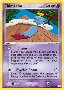 Chimecho Pokemon card from Hidden Legends