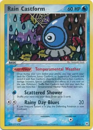 Rain Castform Reverse Holo