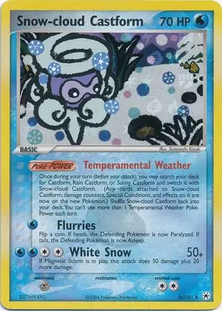 Snow-cloud Castform Reverse Holo