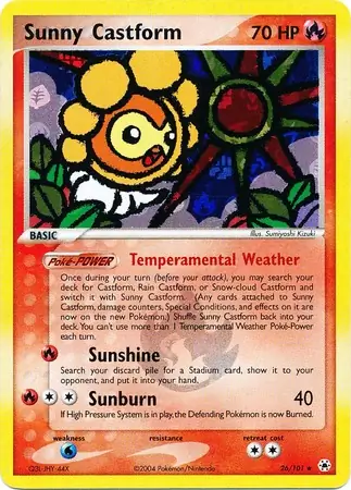 Sunny Castform Reverse Holo