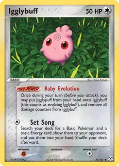 Igglybuff Pokemon card from Hidden Legends