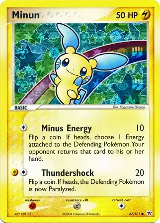 Minun Reverse Holo