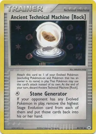 Ancient Technical Machine [Rock] Reverse Holo Pokemon card from Hidden Legends