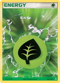 Grass Energy Reverse Holo Pokemon card from Holon Phantoms