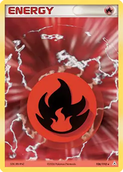 Fire Energy Reverse Holo Pokemon card from Holon Phantoms
